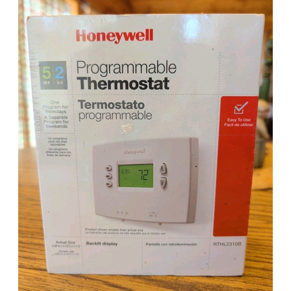 New Honeywell RTHL2310B 5-2 Day Programmable Thermostat Heating & Cooling